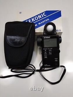 SEKONIC L-508 ZOOM MASTER Digital Light Meter with Case, Mint in Box, Ships Free