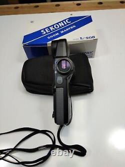 SEKONIC L-508 ZOOM MASTER Digital Light Meter with Case, Mint in Box, Ships Free