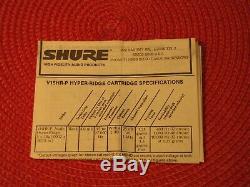 SHURE V15 HR-P P-MOUNT CARTRIDGE With STYLUS BOX & DISPLAY CASE NOS BRAND NEW