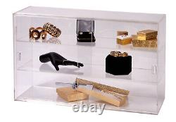SSWBasics 2Shelf Acrylic Countertop Display Case (Comes with lock & key)