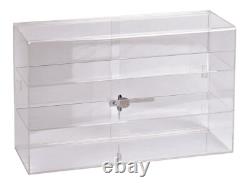 SSWBasics 2Shelf Acrylic Countertop Display Case (Comes with lock & key)