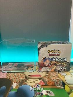 Sealed Pokemon Sun & Moon Burning Shadows Booster Box with Acrylic Display Case