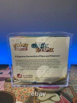 Sealed Pokemon Sun & Moon Cosmic Eclipse Booster Box with Acrylic Display Case