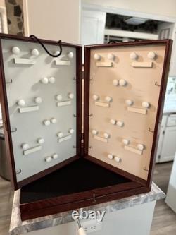 Set Of 4 Showcases To Go Jewelry Display, Traveling, Trade show case White, wood