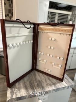 Set Of 4 Showcases To Go Jewelry Display, Traveling, Trade show case White, wood