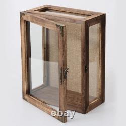 Shadow Box Display Case 11x14 Deep with Glass on 4 Sides, 6.2in Depth Wall Mount