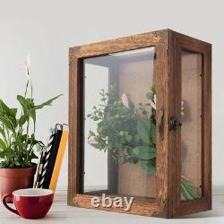 Shadow Box Display Case 11x14 Deep with Glass on 4 Sides, 6.2in Depth Wall Mount