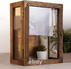 Shadow Box Display Case 11x14 Deep with Glass on 4 Sides, 6.2in Depth Wall Mount