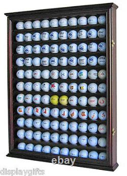 Shadow Box Wall Cabinet to hold 110 Golf Balls Display, with Glass Door