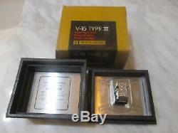 Shure V15 Type III Cartridge & Genuine Shure Vn35e Stylus In Display Case / Box