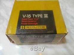 Shure V15 Type III Cartridge & Genuine Shure Vn35e Stylus In Display Case / Box