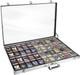 Silver Large 34X22 Aluminum Show Card Display Case, Lockable Trading Card Disp