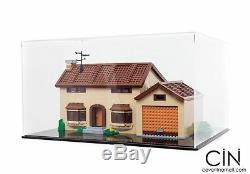 Simpsons Lego House Display Base & Case Acrylic box Perspex Model 71006