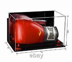 Single/Double Boxing Glove Display Case with Mirror WallMount & RedRisers A011-RR