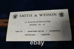 Smith And Wesson, S&W 44 mag model 29 wood display case presentaion box