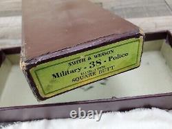 Smith & Wesson 38 Military & Police 4 Inch K Frame Square Butt Box & Paperwork