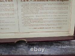 Smith & Wesson 38 Military & Police 4 Inch K Frame Square Butt Box & Paperwork