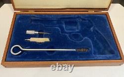 Smith Wesson Wood Presentation Case Box with Original Liners and Tools Model 27