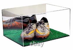 Soccer, Baseball, or Football Cleats Display Case-Turf Floor & Mirror (A026-MTB)