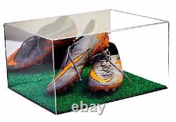 Soccer, Baseball, or Football Cleats Display Case-Turf Floor & Mirror (A026-MTB)