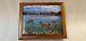 Solid Walnut Display Case withMark Susinno The Bighorn River Painting