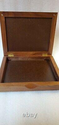 Solid Walnut Display Case withMark Susinno The Bighorn River Painting