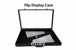 Sports Card & TCG Black Aluminum Display Case 36x24x4 With Risers & key
