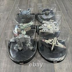 Star Wars Titanium Series Die Cast set of 6 in Display Cases