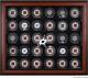 Stars 30-Puck Mahogany Display Case Fanatics