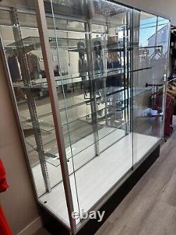 Store glass display cases