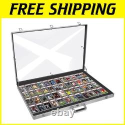 Sturdy Tabletop Aluminum Display Case with Lock Perfect for Collectibles