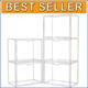 Stylish 5 Pack Acrylic Storage Boxes X-Large Stackable Cases for All Items