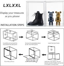 Stylish 5 Pack Acrylic Storage Boxes X-Large Stackable Cases for All Items