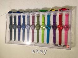 Swatch Original 12-slot display case for standard NewGent Pop Flex & Others Swatch Original 12-slot display case for standard NewGent Pop Flex & Others
