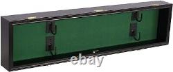 Sword Display Case 45 Black & Green Scabbard Saber Lock Cabinet Wood Shadow Box