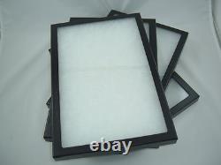 TEN jewelry display case Riker Mount display box shadow collection 12 X 16 X3/4