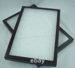TEN jewelry display case Riker Mount display box shadow collection 12 X 16 X3/4