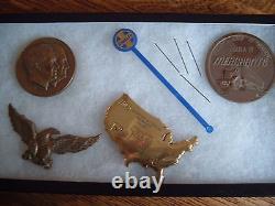 TEN jewelry display case Riker Mount display box shadow collection 12 X 16 X3/4
