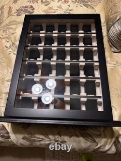 TIMELYBUYS 30 Piece Black Wood Watch Display Wall Hanging Case Sold Out