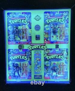 TMNT Classic Teenage Mutant Ninja Turtles Sealed In LED Display Case Well Built