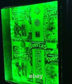 TMNT Classic Teenage Mutant Ninja Turtles Sealed In LED Display Case Well Built