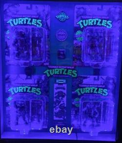 TMNT Classic Teenage Mutant Ninja Turtles Sealed In LED Display Case Well Built