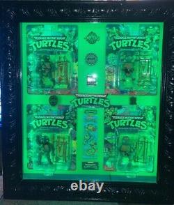 TMNT Classic Teenage Mutant Ninja Turtles Sealed In LED Display Case Well Built
