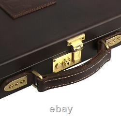 TOURBON Leather Shotgun Hard Carry Case Single Gun Storage Box Hunting Gift