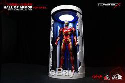 TOYS-BOX 1/6 Remote Control Spider-man Hall of Armor Display Box Storage Case