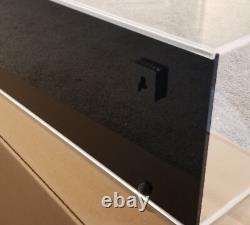 TWO (2) Acrylic display cases 6x6x24 wall mount back