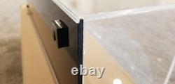 TWO (2) Acrylic display cases 6x6x24 wall mount back