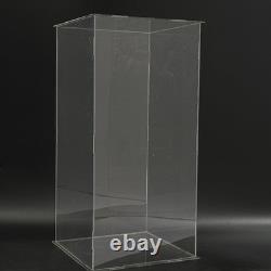 Tall Acrylic Display Case for Collectibles Trophy 12x12x24 Clear Dustproof