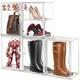 Tall Boot Storage Box 5 Pack Acrylic Display Case, Super Large Boots Shoe Box