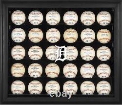 Tigers Logo Black Framed 30-Ball Display Case Fanatics